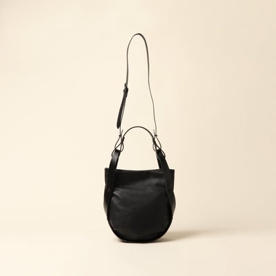 <Estine> Cradle series leather 2-way bag / black