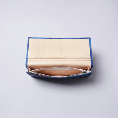 ＜KIKUHIRO＞藍染 長夾/藍色