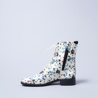 ＜KUTSUNE＞LAST FLOWER BOOTS / Liberty Dot(多色系)
