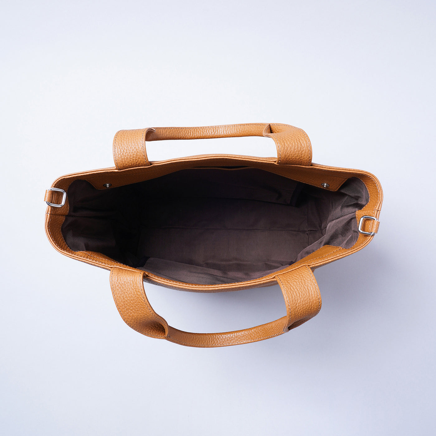 <LEZALI> Embossed Leather A4 Tote / Taupe