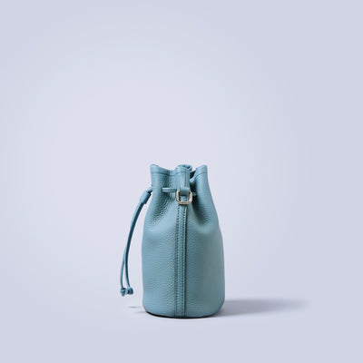 ＜レザリ＞エンボスミニ巾着ショルダー/トープ