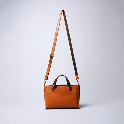 <Laisser Faire> Search Vegetable Tanned Combination 2 Way Shoulder Bag / Red