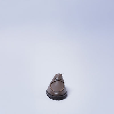 ＜リベラート＞畳ローファ―スリッパ/ブラック