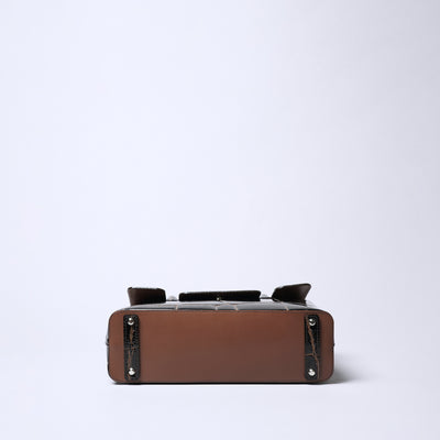 Prima Borsa 翻蓋式托特包/巧克力色