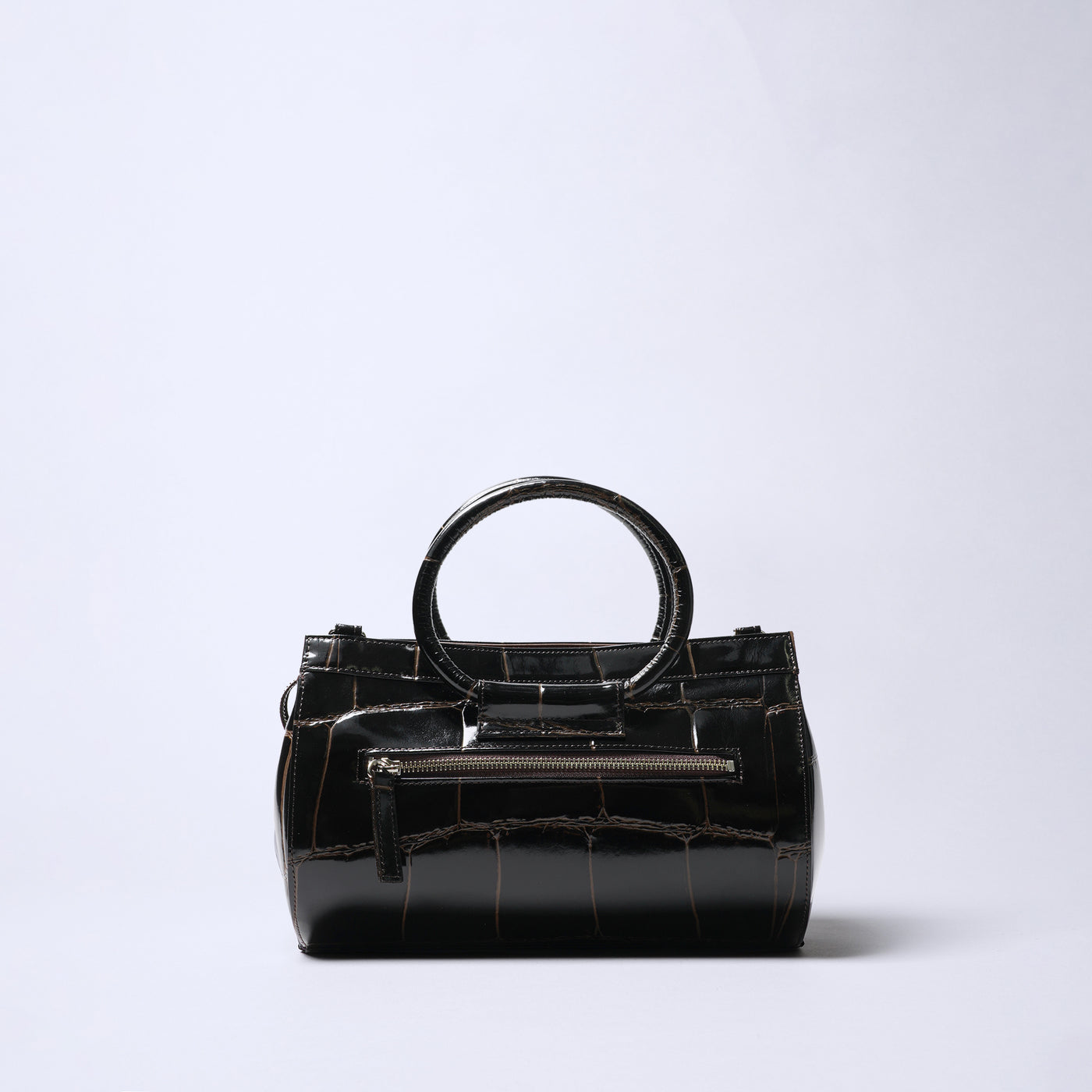 <REAL MIND BL> Prima Borsa Cylindrical Shoulder Bag / Chocolate