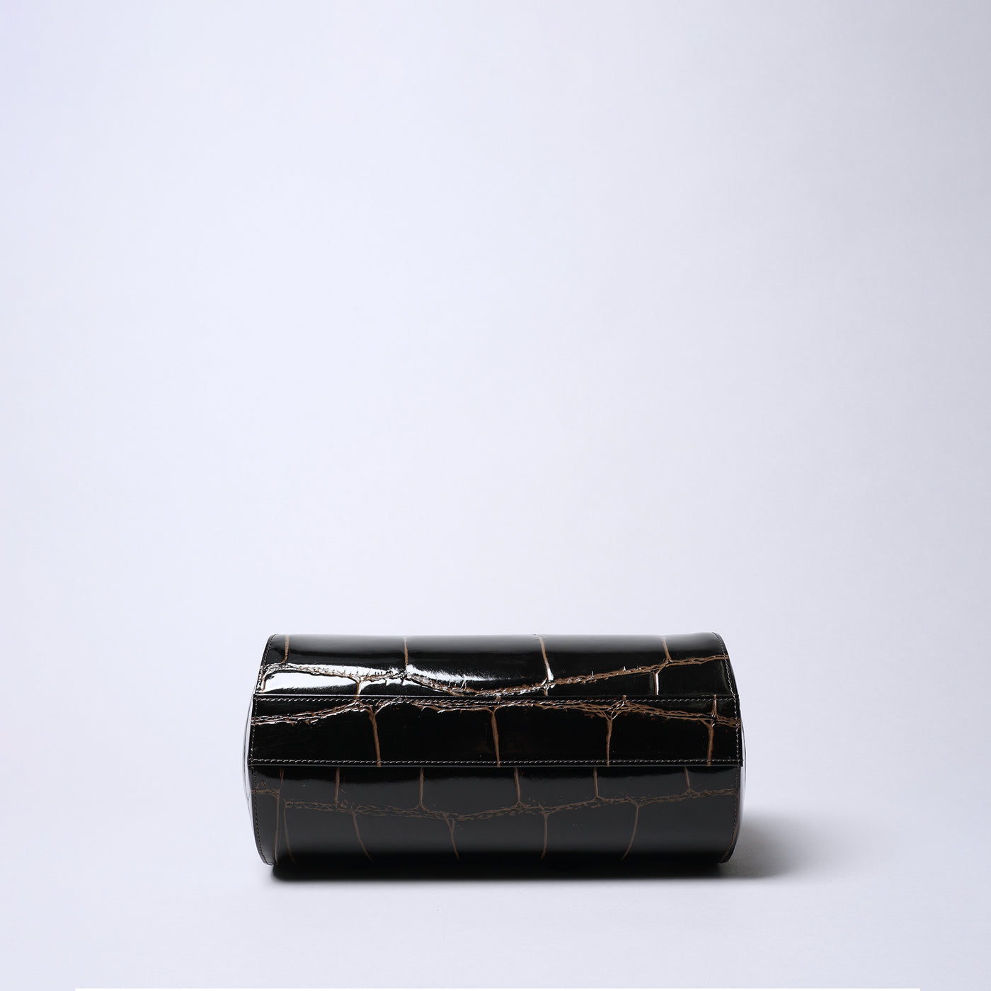 <REAL MIND BL> Prima Borsa Cylindrical Shoulder Bag / Chocolate