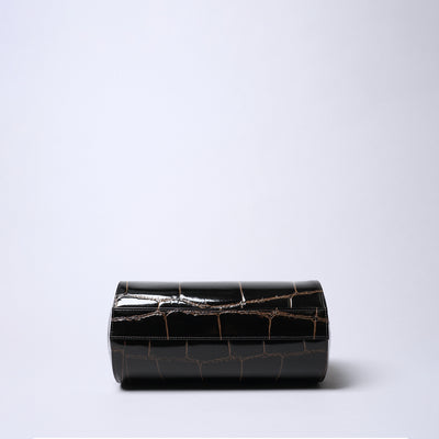 <REAL MIND BL> Prima Borsa Cylindrical Shoulder Bag / Chocolate