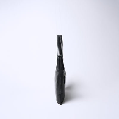 <REAL MIND BL> Fika Thin Gusset Tote Bag / Grey