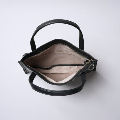 <REAL MIND BL> Fika Thin Gusset 2 Way Shoulder Bag / Grey