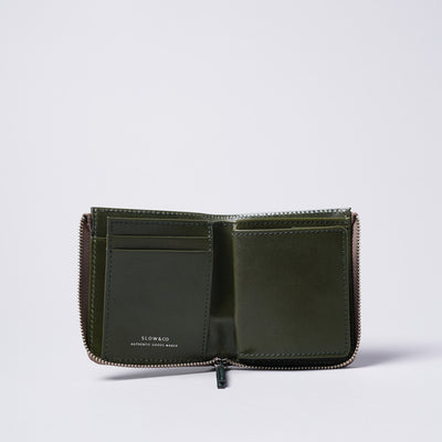 ＜SLOW＞bridle -Lzip short mini wallet-/黑色