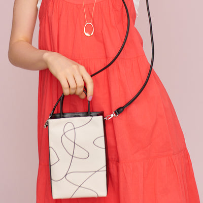 <Estine> Super Series 2 Way Shoulder Bag / Drawing Combination