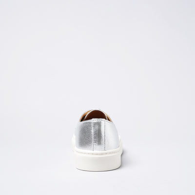 <TOSS> Bath Lace Up Leather Sneaker / Silver