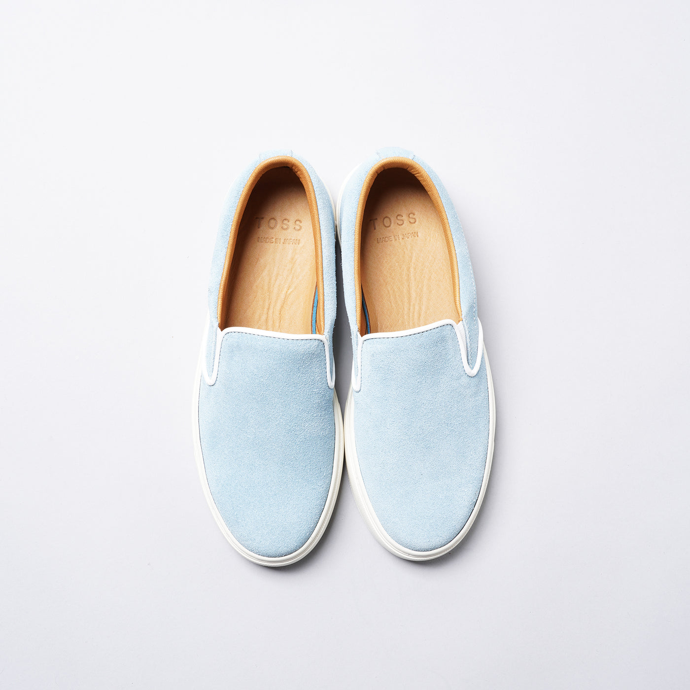 <TOSS> Lance Slip On Leather Sneakers / Blue