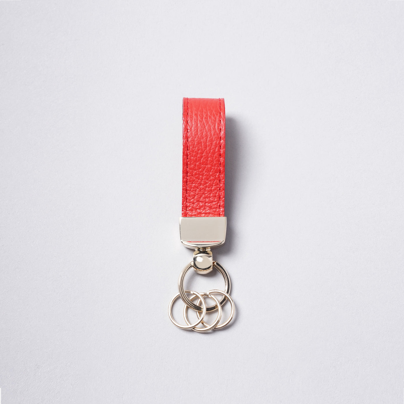 <bell la bell> Italian Leather Key Ring / Greige