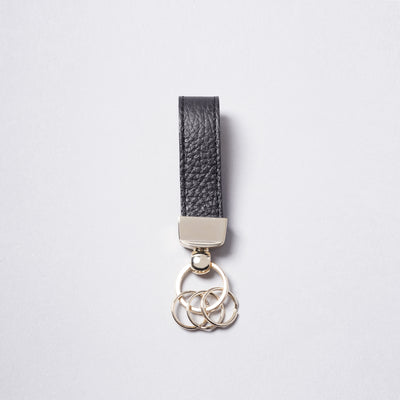 <bell la bell> Italian Leather Key Ring / Greige