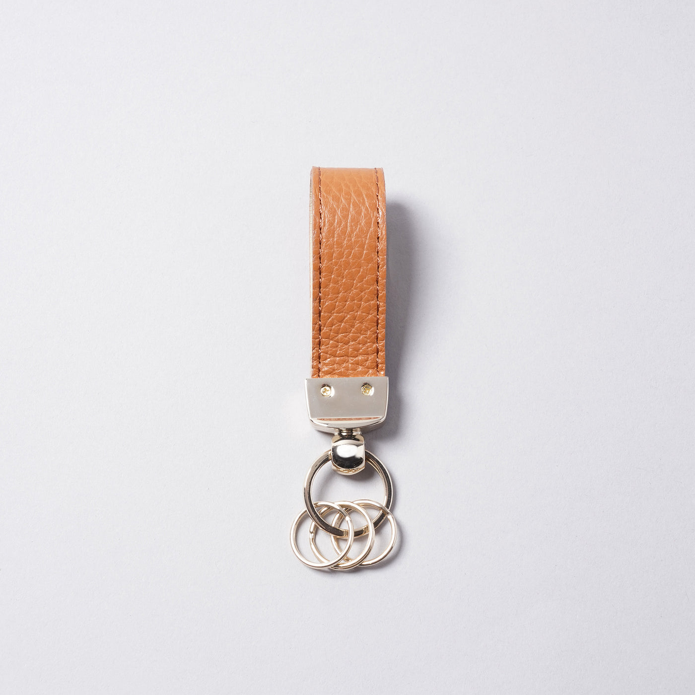 <bell la bell> Italian Leather Key Ring / Greige