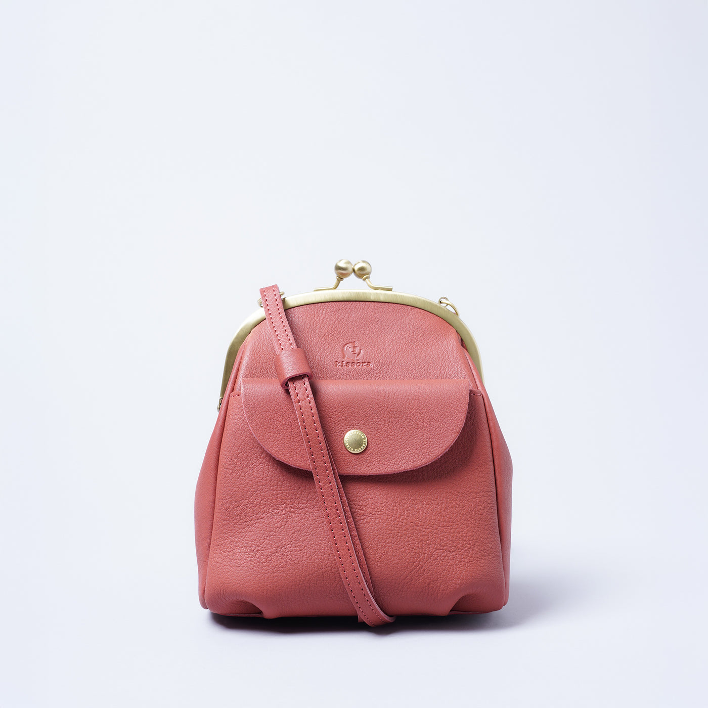 ＜キソラ＞口金タテショルダー/キャメル