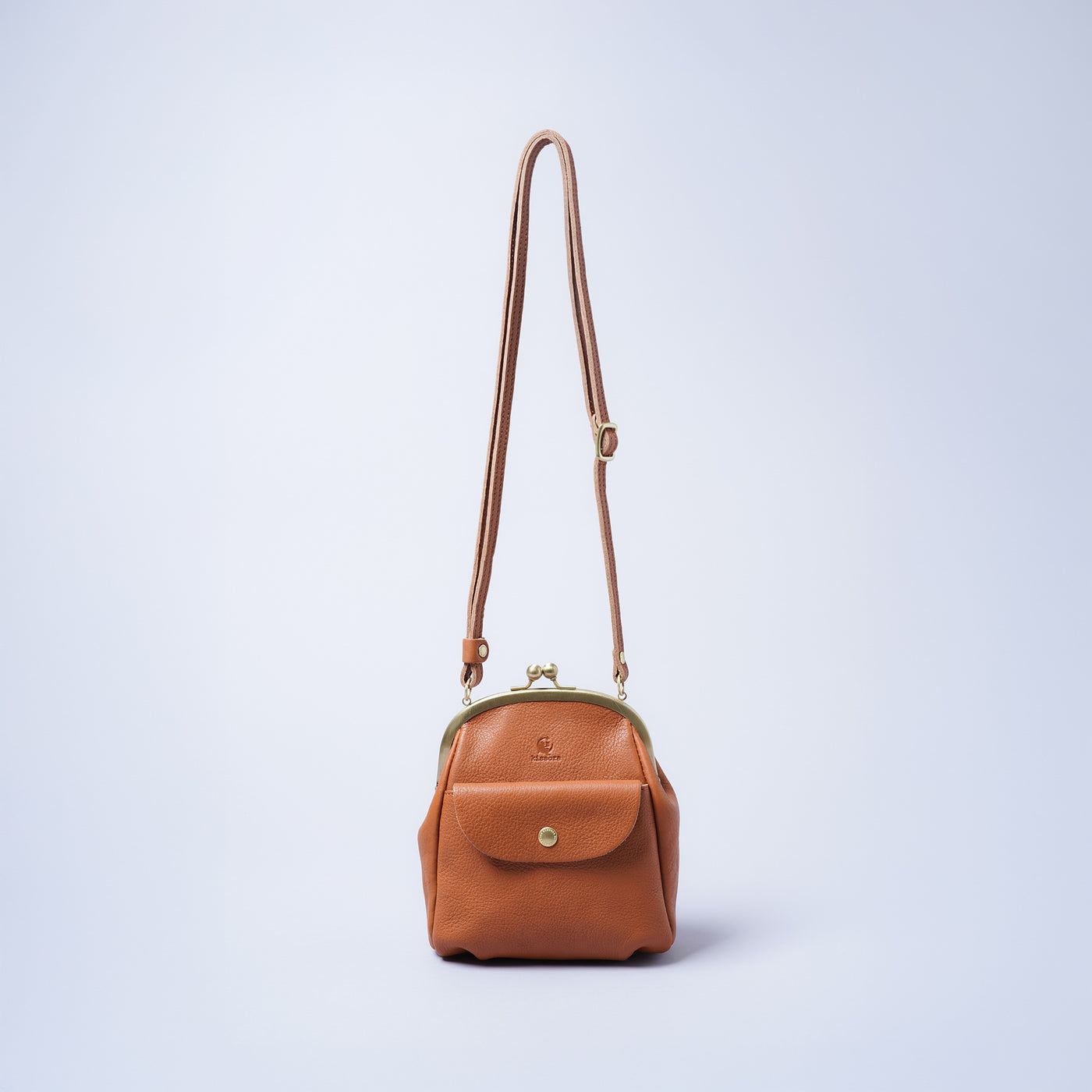 ＜キソラ＞口金タテショルダー/キャメル