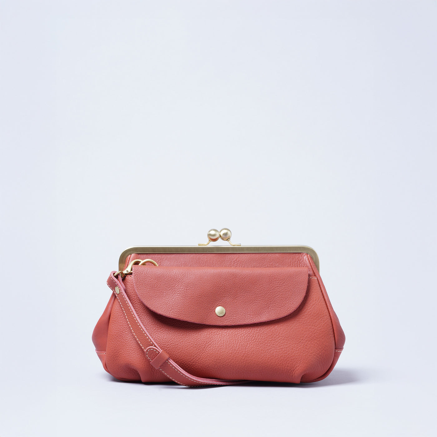 ＜kissora＞Tommy 口金托特包&斜背包/駱駝色