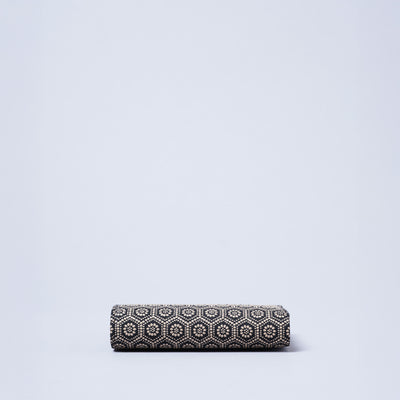 <kissora> Kotoinden Kiss Lock Half Wallet / Hyotan BLK