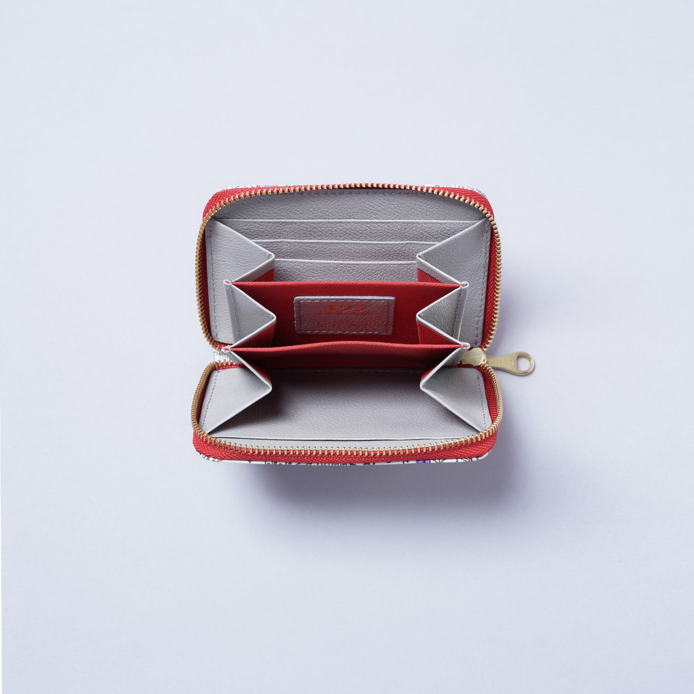 ＜kissora＞友禪文庫 RF零錢包/TOKYO（白色）