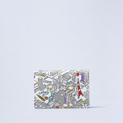 ＜kissora＞友禪文庫 名片夾/TOKYO（白色）