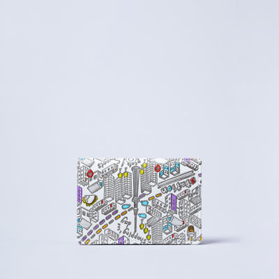 ＜kissora＞友禪文庫 名片夾/TOKYO（白色）