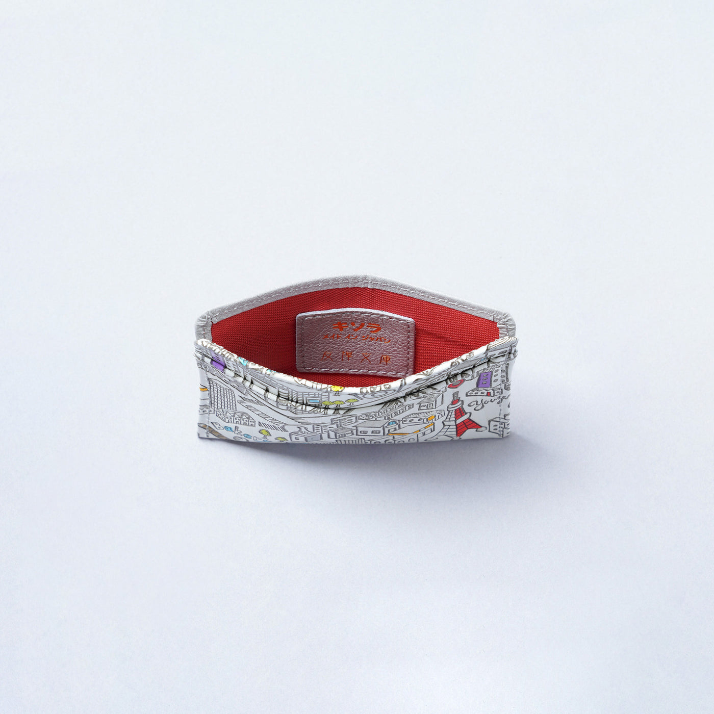 <kissora> Yuzen Bunko Pass Case / TOKYO (White)