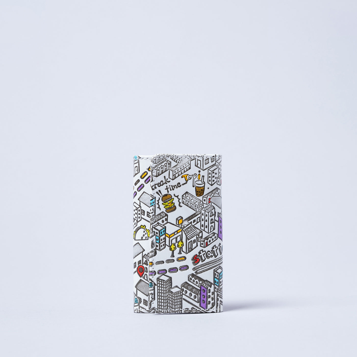 ＜キソラ＞友禅文庫 キーケース/TOKYO (ホワイト)