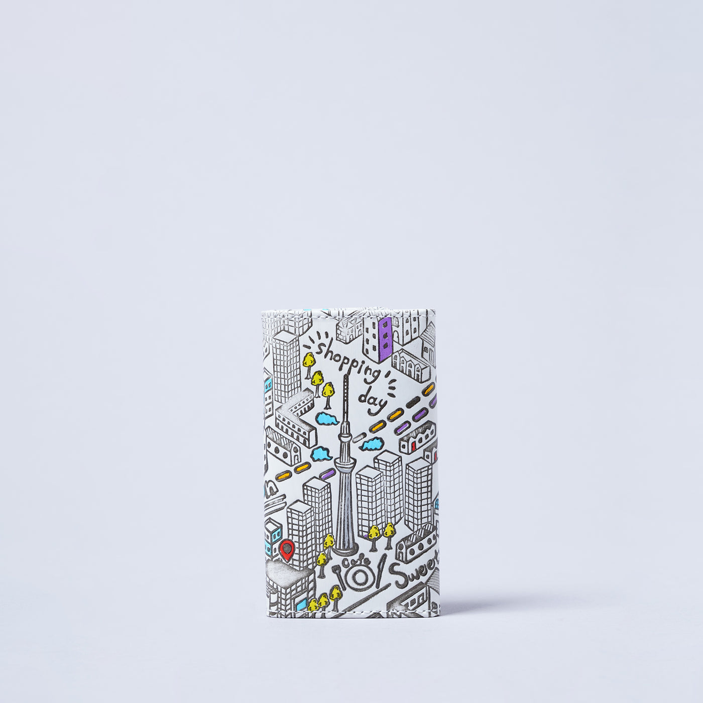 ＜キソラ＞友禅文庫 キーケース/TOKYO (ホワイト)