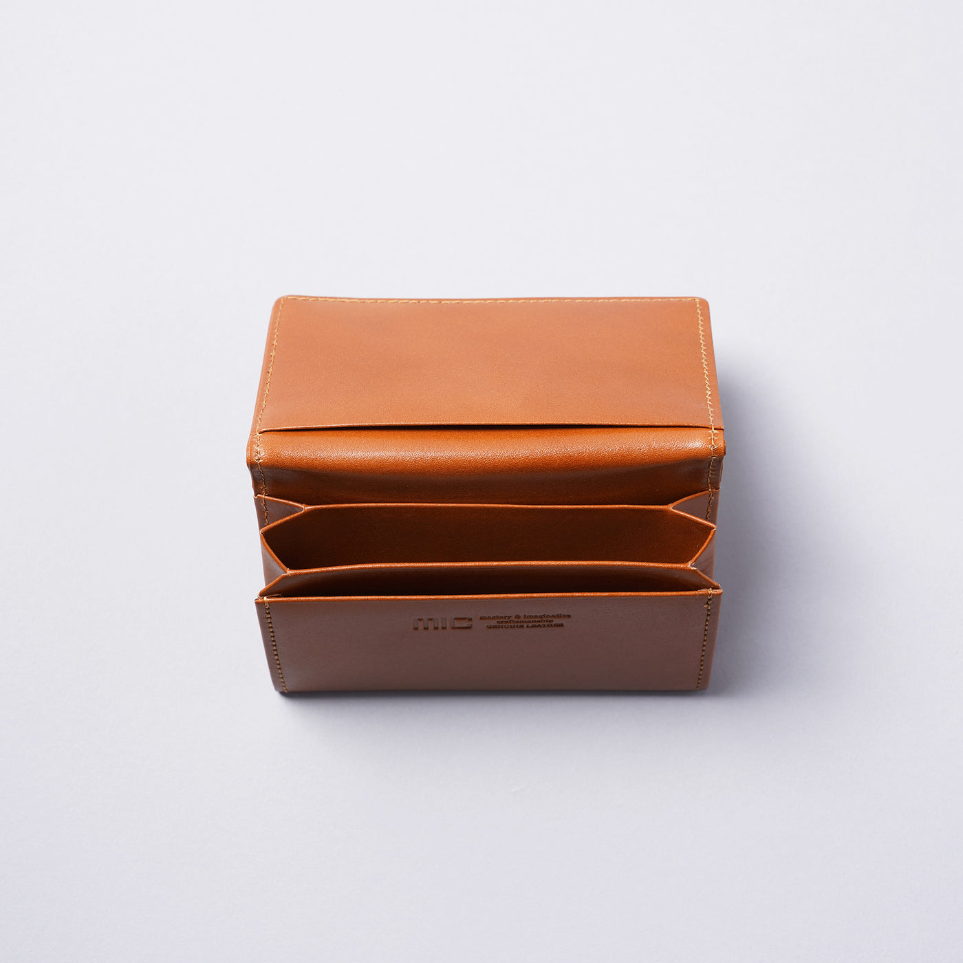 <mic> Business Card Holder with Gusset / Camel