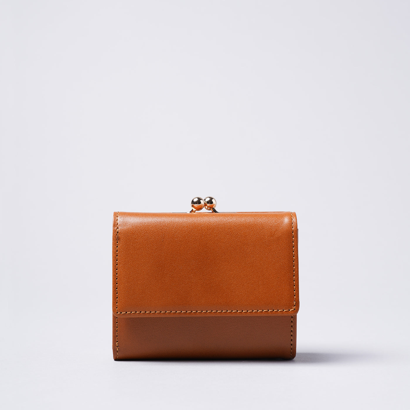 <mic> Kiss Lock Mini Wallet / Camel