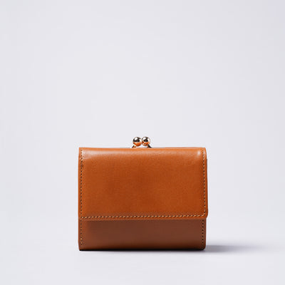 <mic> Kiss Lock Mini Wallet / Camel