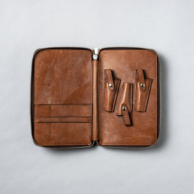 <WILDSWANS> Scissor Case  Baker / Dark Stain