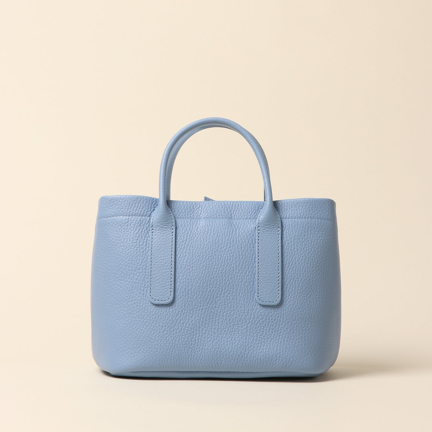 <itten-itten> Leather mini tote / Oak