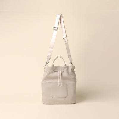 <itten-itten> Drawstring Tote / Blue