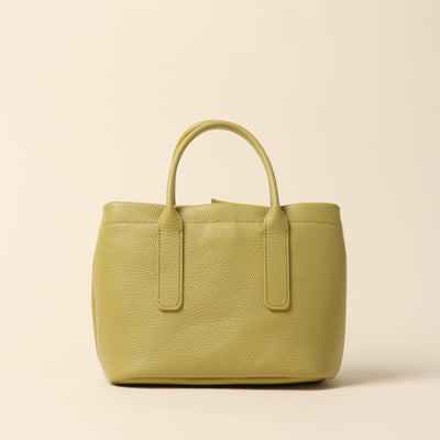 <itten-itten> Leather mini tote / Oak