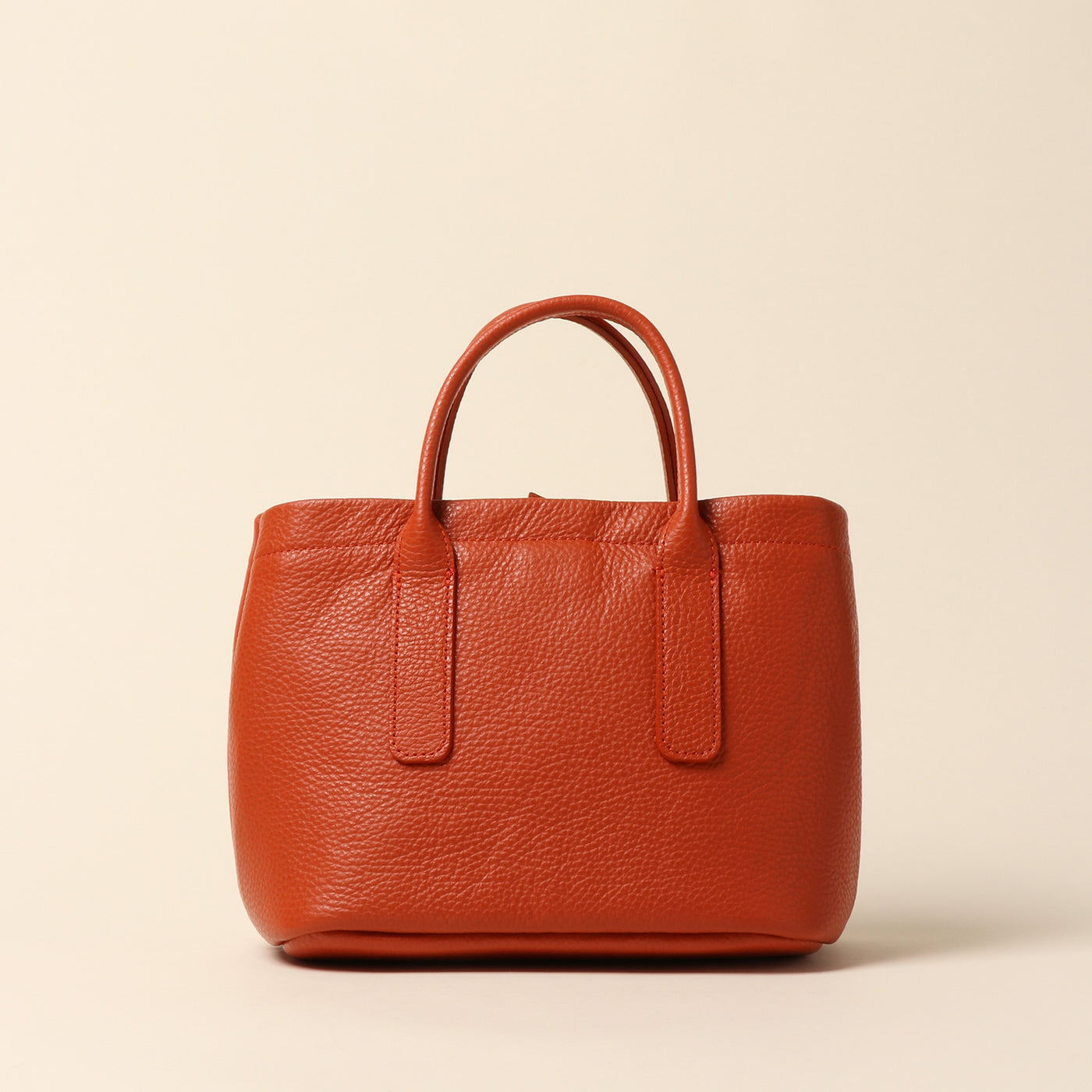 <itten-itten> Leather mini tote / pink