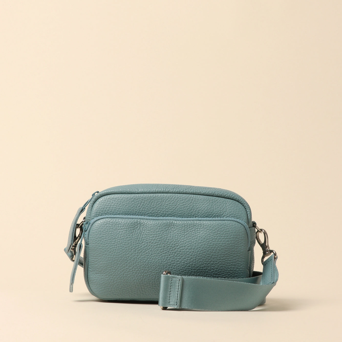 <itten-itten> Leather mini shoulder bag / blue