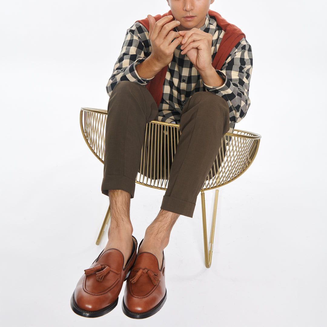 Tassel loafer/black | テーーマ teema