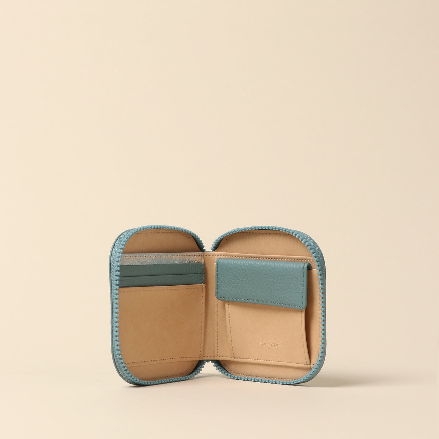 <itten-itten> Round Mini Wallet / Pale Green