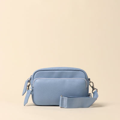 <itten-itten> Leather mini shoulder bag / blue