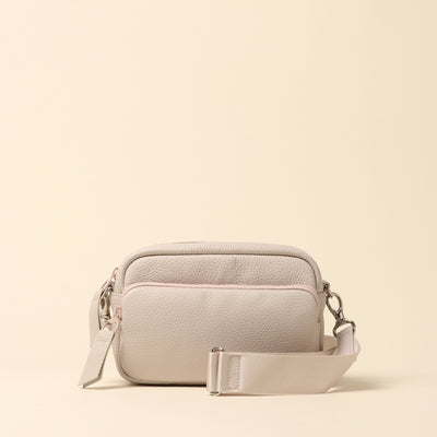 <itten-itten> Leather mini shoulder bag / charcoal gray