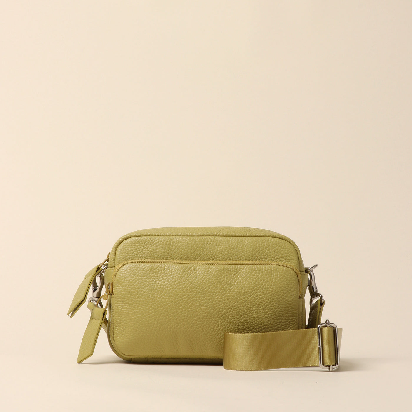 <itten-itten> Leather mini shoulder bag, pistachio