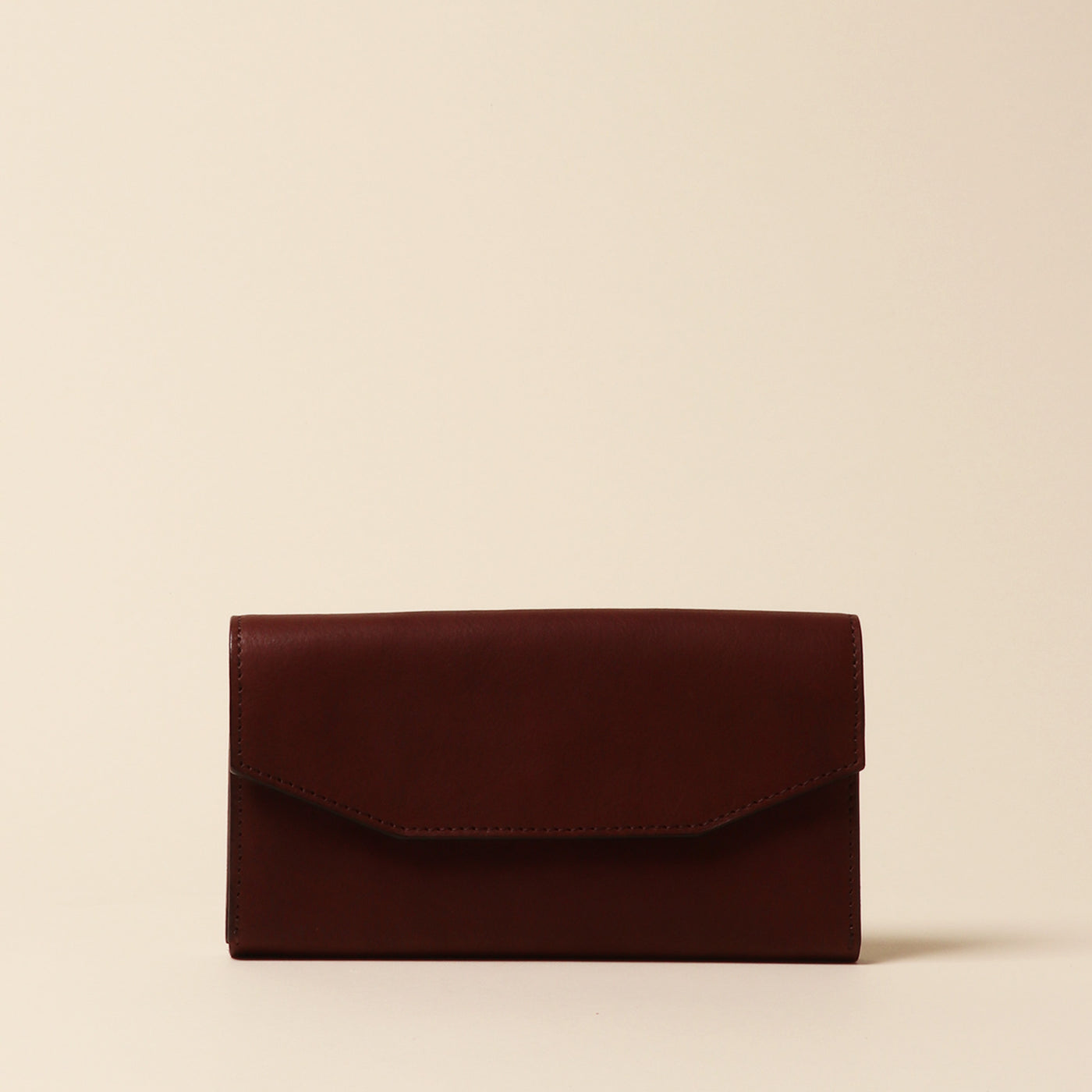 <Annak> Garçon Shaped Wallet / Green×Brown