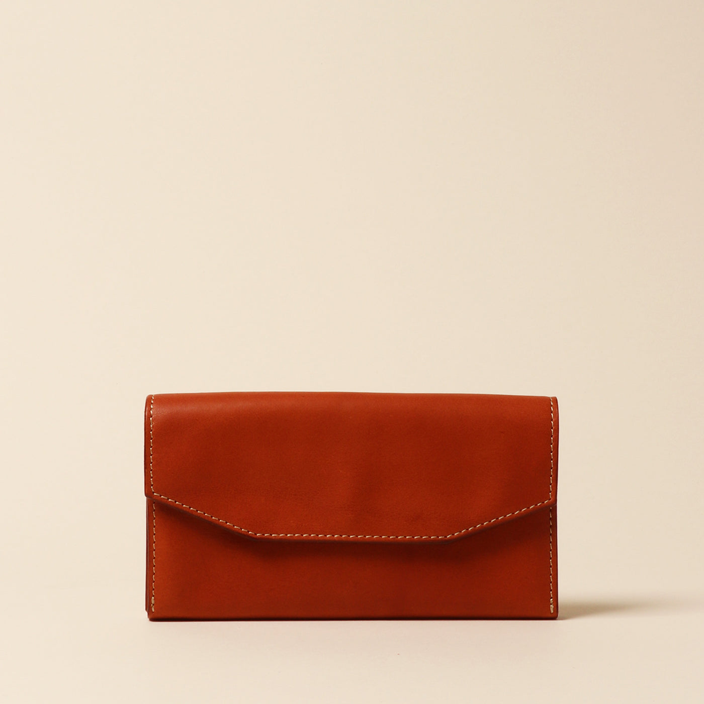 <Annak> Garçon shaped wallet / Silver×Natural