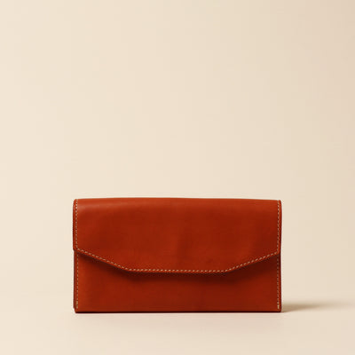 <Annak> Garçon Shaped Wallet / Green×Brown