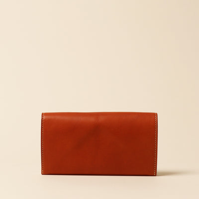 <Annak> Garçon shaped wallet / Silver×Natural