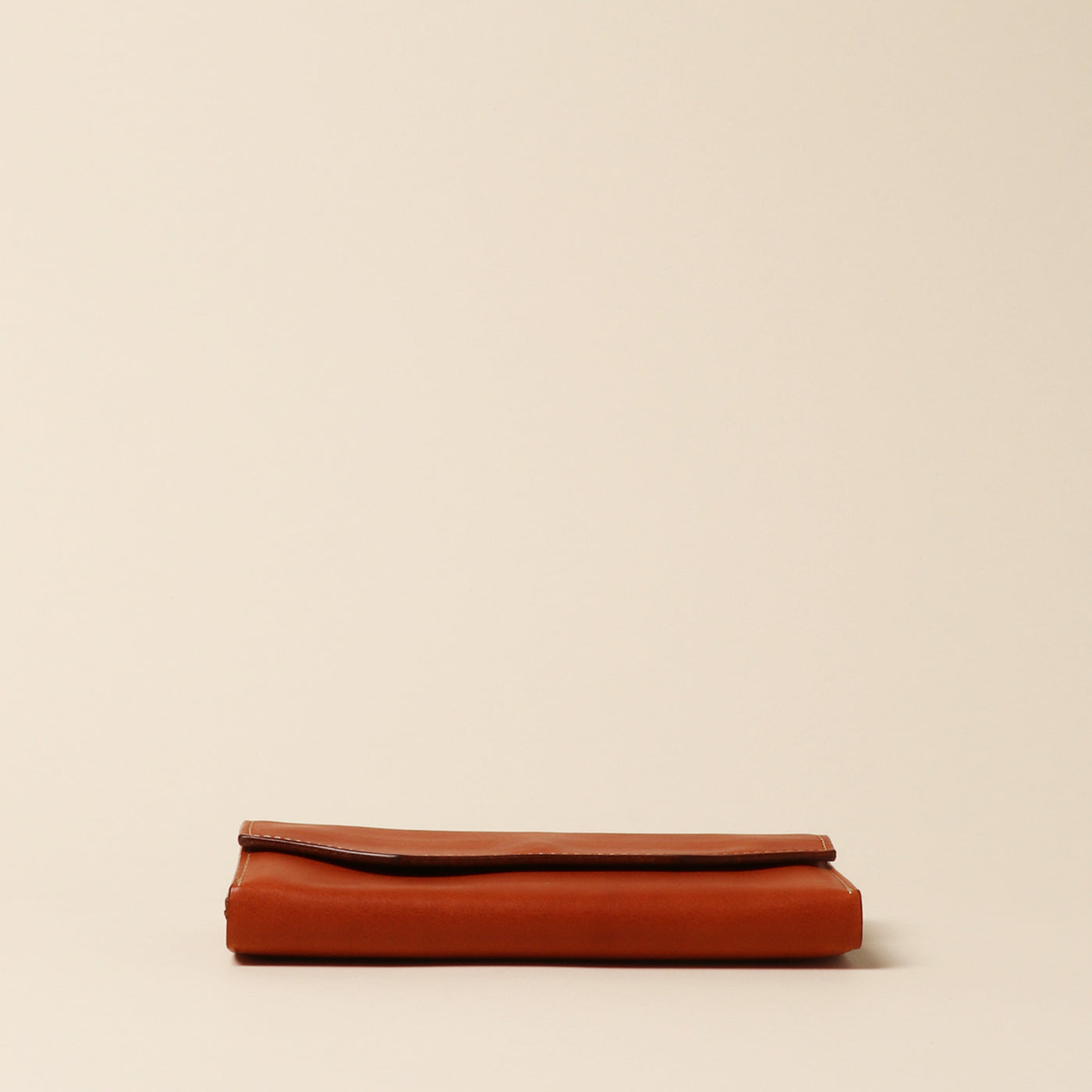 <Annak> Garçon shaped wallet / Silver×Natural