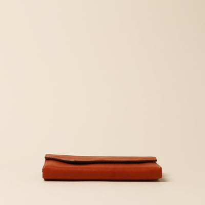 <Annak> Garçon Shaped Wallet / Green×Brown